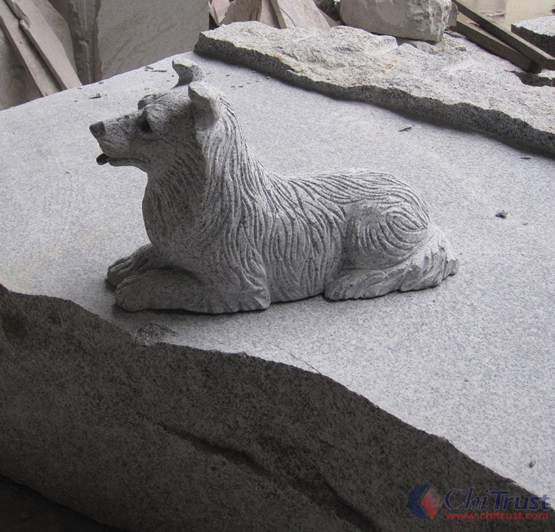 Dog Stone sculpture
